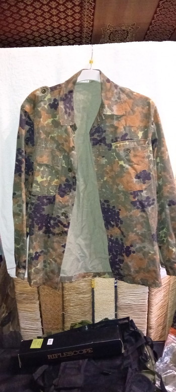 Image 5 for Lot airsoft shotgun + équipement complet (casque, masque, tenue ghillie, chemise Bundeswehr, accessoires)