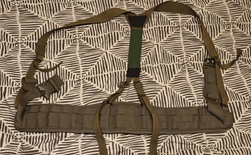 Imagen para Warrior Assault Systems Elite Ops LBP belt Ranger Green + Slim Line Harness