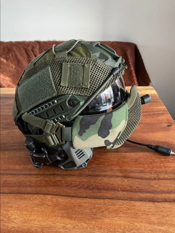 Image 4 for FMA helm met bril en TMC RAC headset