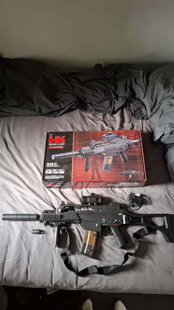 Image 3 pour 3 replica's van het merk umarex betreft 1x een hk416 aeg 1x een g36 aeg en 1x een g36 spring