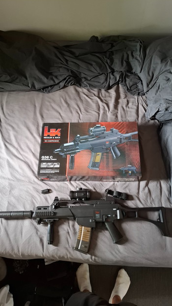 Image 5 pour 3 replica's van het merk umarex betreft 1x een hk416 aeg 1x een g36 aeg en 1x een g36 spring