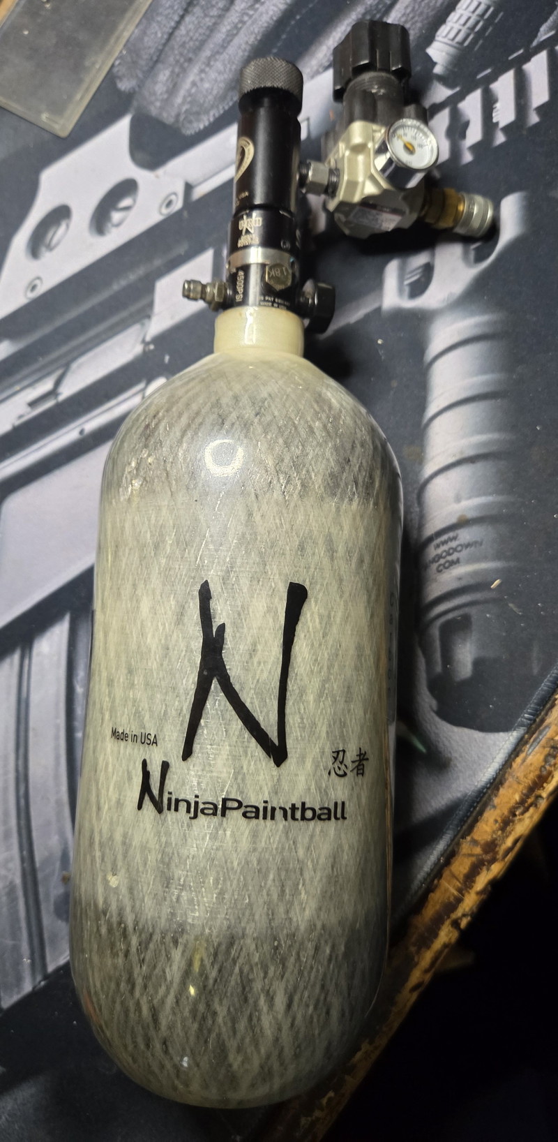 Bild 1 für hpa carbon fles met hpa regelaar