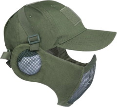 Afbeelding van Airsoft Mesh Mask en Patch Cap Set