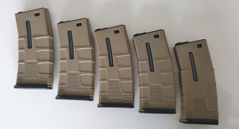 Image 1 pour ICS T-Mag Tactical Mid Cap 120rds tan ( 5 stuks)