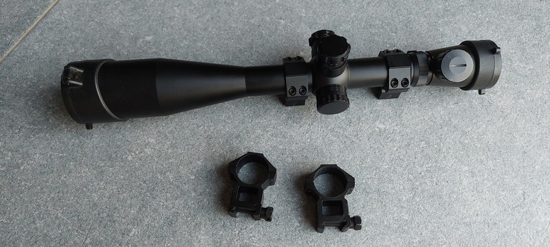 Image 1 for Leapers Scope 4-14x50 rode verlichting met mounts