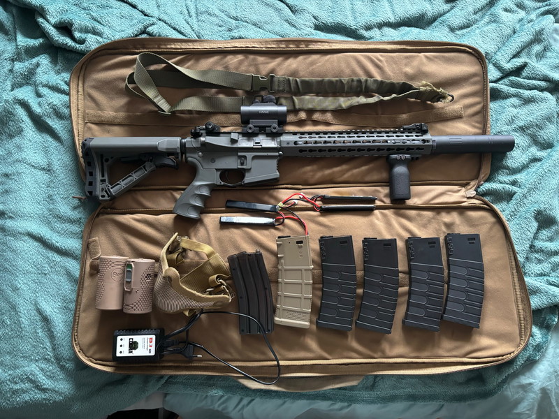 Afbeelding 1 van G&G cm16 SRXL battleship grey met accessoires