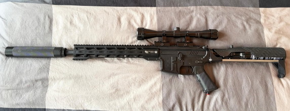 Afbeelding van Wolverine MTW Billet Gen2 14,5" DMR - WRAITH Airstock - volledig geüpgraded - compleet met optiek, tank en silencer