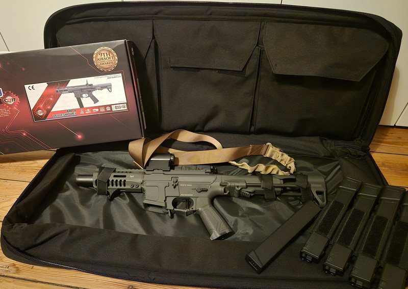 Afbeelding 1 van G&G ARP 9 Battle Grey red (dot+tracer+bag+battery)