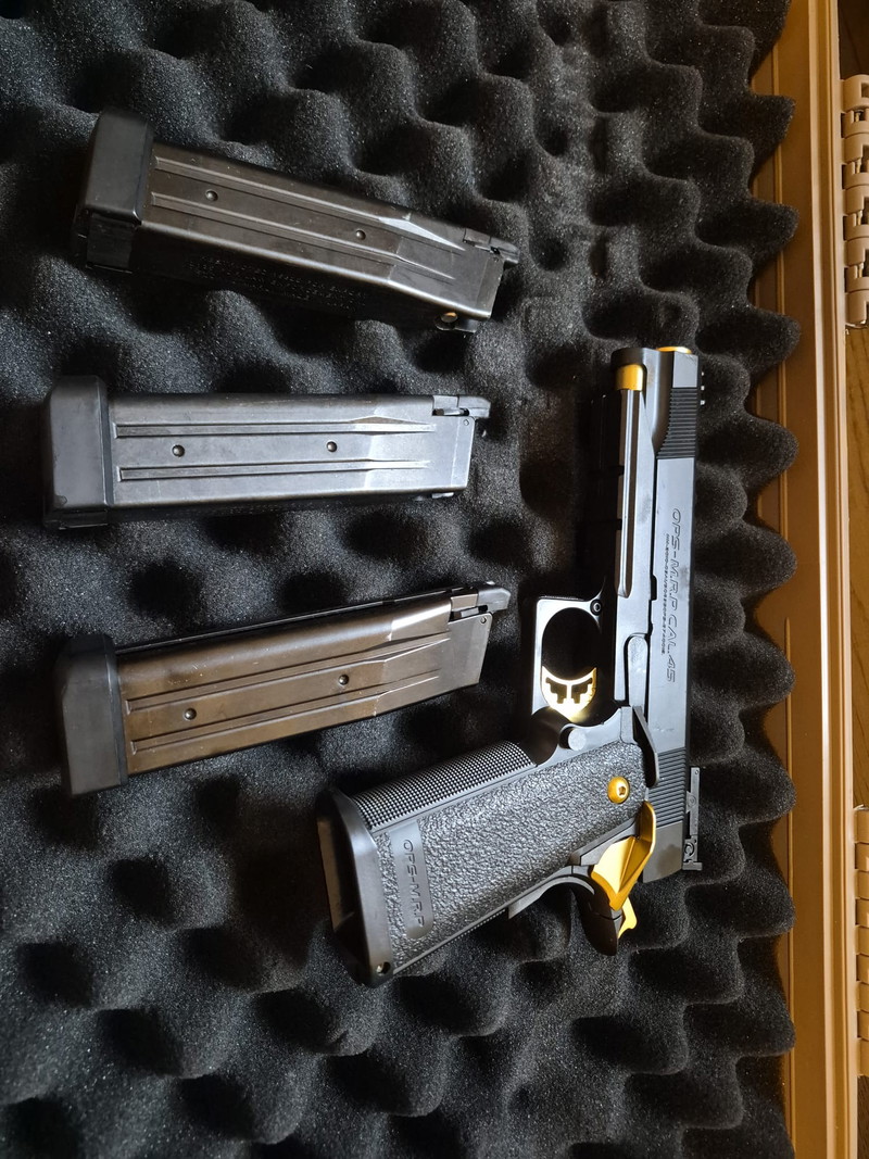 Image 1 pour Tokio Marui, Hi Capa gold match + 3 magazijnen