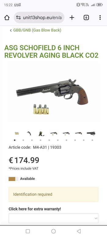 Bild 3 für ASG Scofield 6 revolver