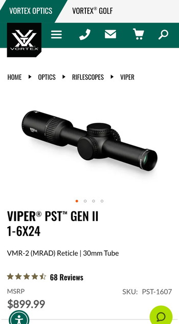 Image 2 pour Vortex VIPER  PST 1-6 x 24  VMR-2