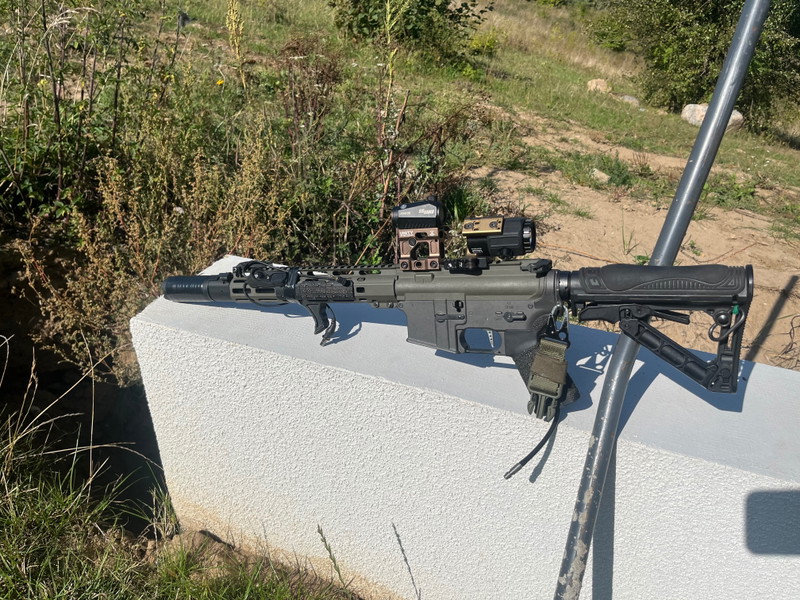 Image 1 for Arcturus CQB HPA Wolverine Heretic Labs. Cerakote Green