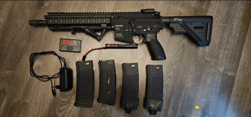 Imagen 1 de HK416 A5 GEN3 | AEG | Black | Umarex/VFC inc titan batterij & oplader + magazijnen