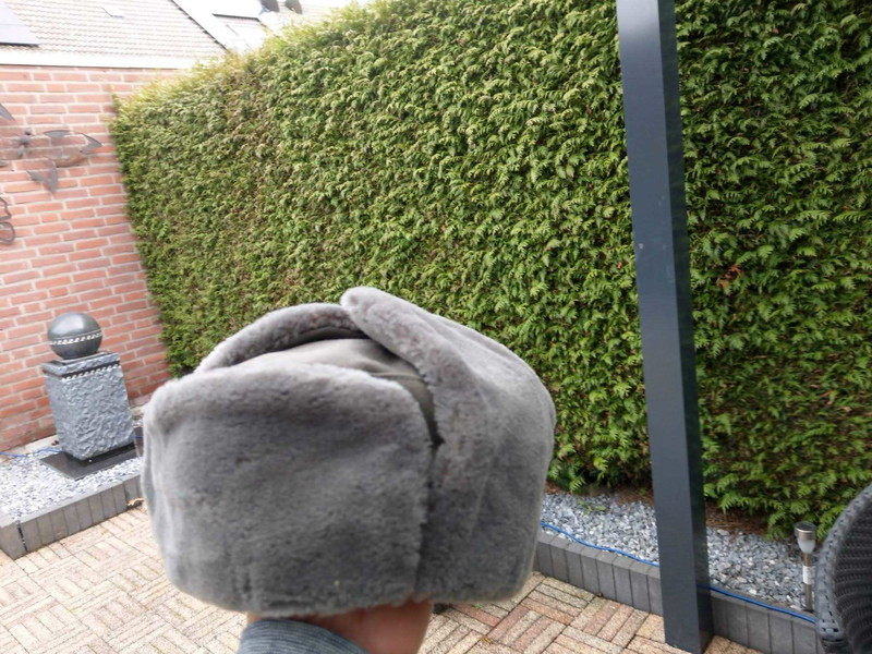 Imagen 1 de Chapka Ushanka van de Nationale Volksarmee, maat 54, kleur grijs/groen