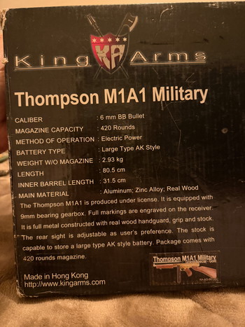 Afbeelding 3 van Tommie gun (GOLD EDITION)