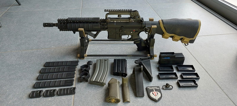 Image 1 for Custom M4 met Stand & kolfpouch & speedloader