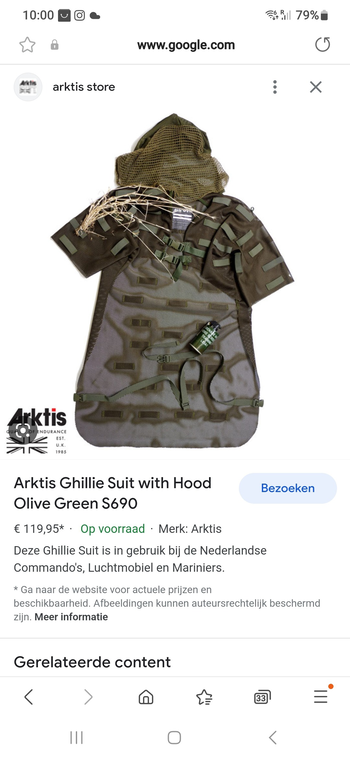 Bild 3 für Custom Arktis ghillie suit with hood