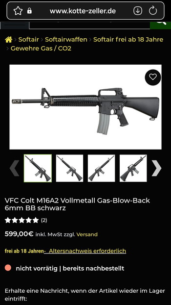 Bild 4 für VFC M16A2 GBB