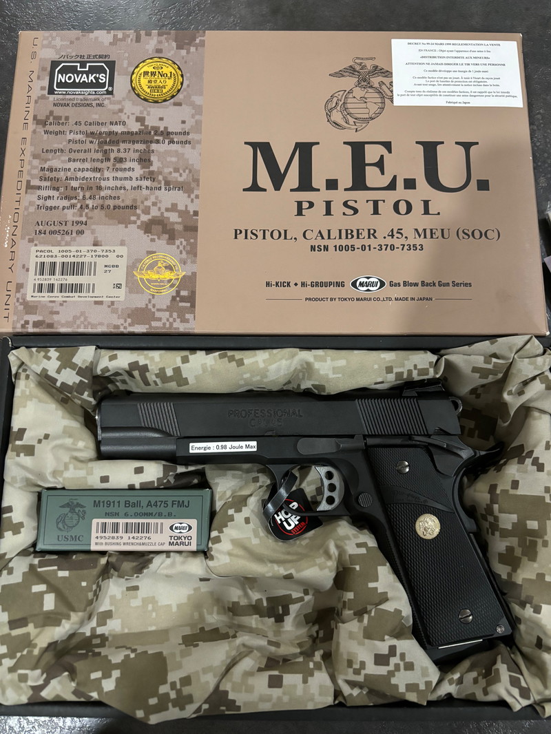 Image 1 for 1911 MEU Marui neuf upgrade