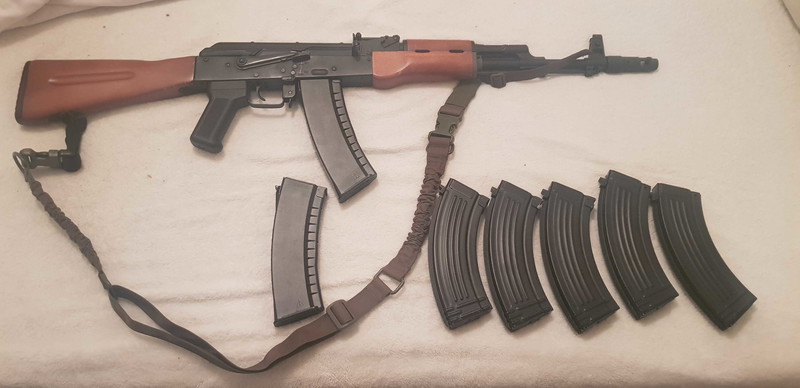 Afbeelding 1 van Te koop ak47 real wood ics