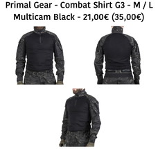 Imagen para Primal Gear Combat Shirt G3 Multicam Black