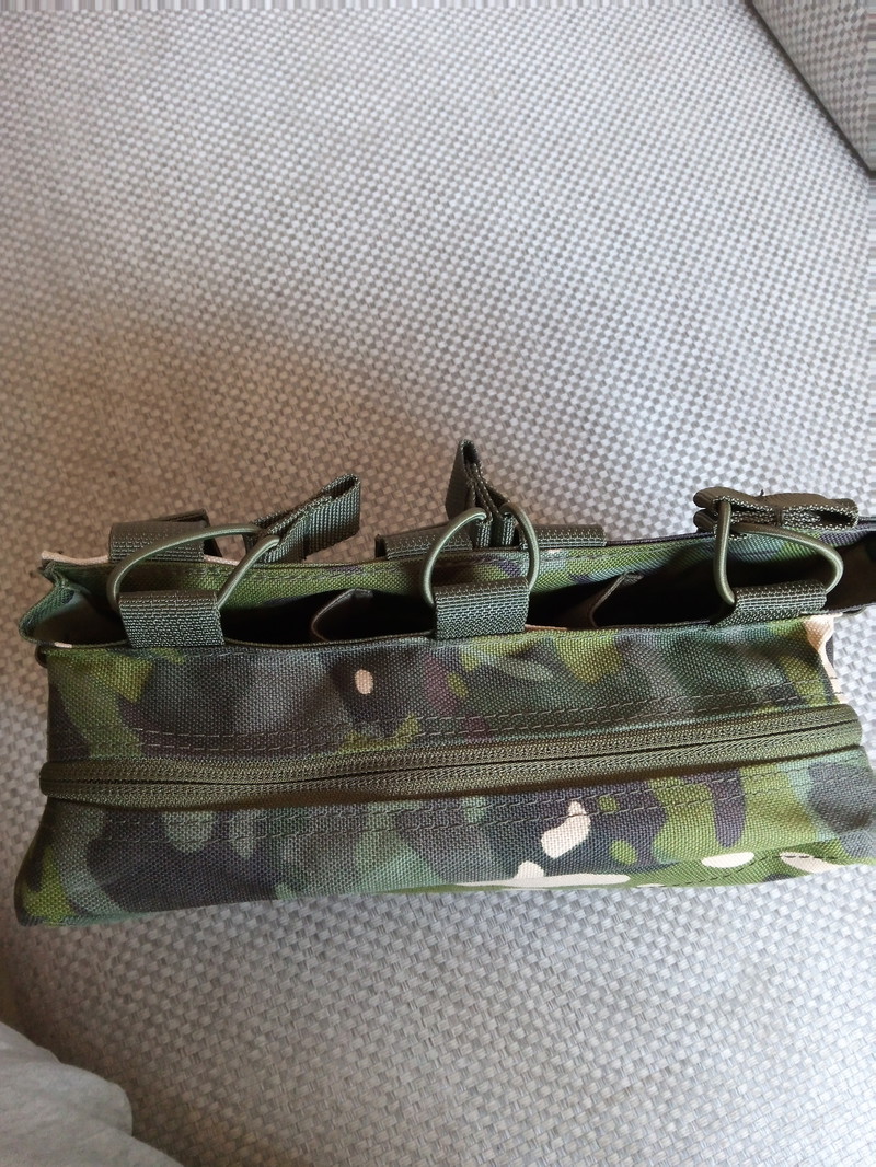 Image 1 for MOLLE TRIPLE RIFLE MAG/GP POUCH multi-cam