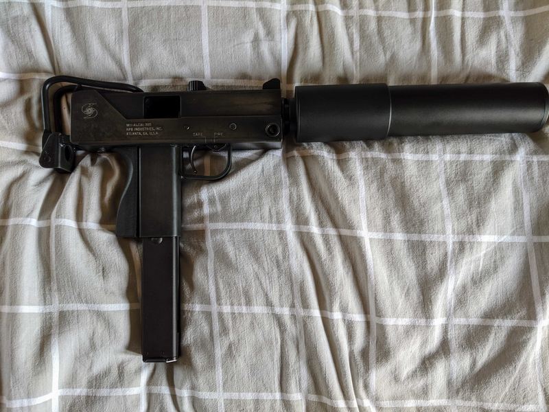 Bild 1 für KSC/KWA Ingram M11 incl G&P silencer en full steel body kit    !ZELDZAAM!