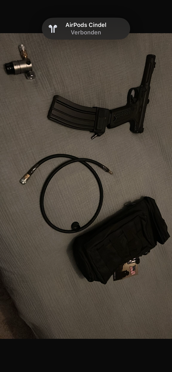 Imagen 3 de HPA STORM CAT 5 regulator + hpa adapter voor glock en aap-01 (incl fles en tas)