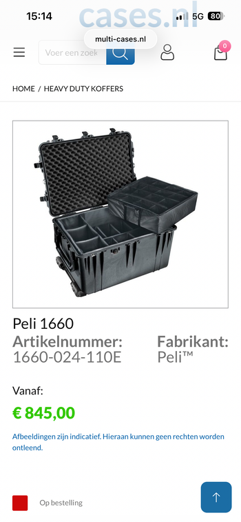 Image 5 for Pelicase 1660 + divider insert