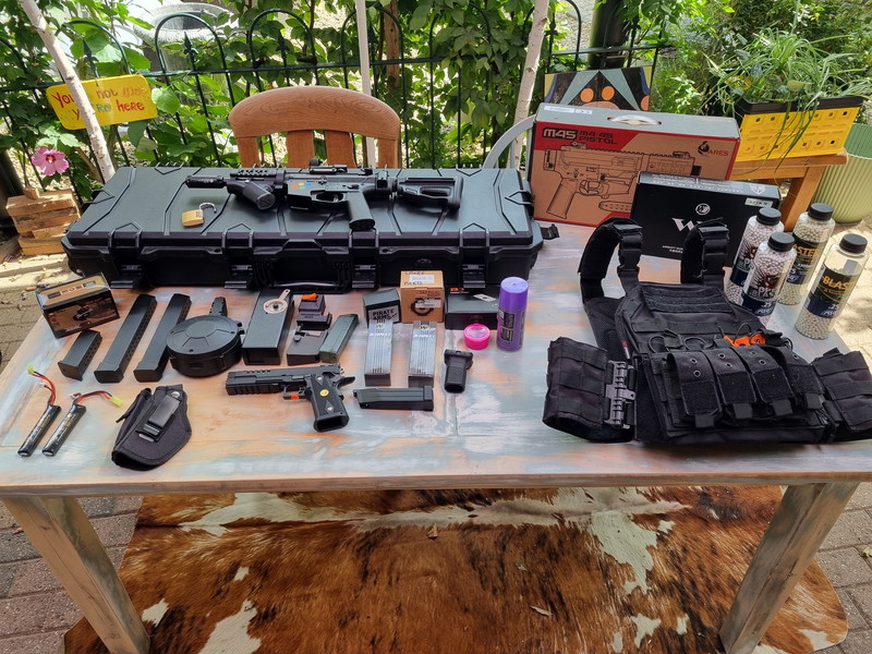 Image 1 pour Airsoft Kit - Ares M45X-S  WE High-Capa 5.2K - Inclusief accessoires, hard case en spare parts