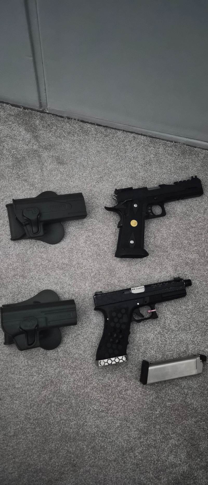Image 1 for AW Custom & WE Airsoft Pistolen
