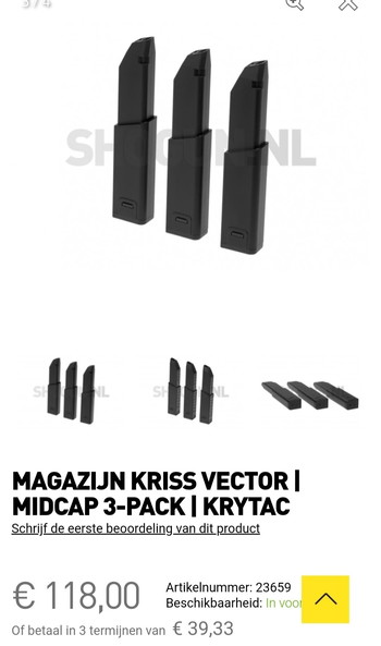 Image 3 for Krytac Kriss Vector - Full upgrade - Compleet pakket!