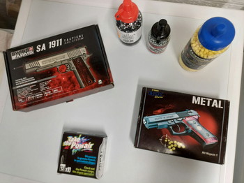 Afbeelding 3 van SWISS ARMS SA 911 TACTICAL + METAL ELITE + MUNITIONS ET CARTOUCHES AIR