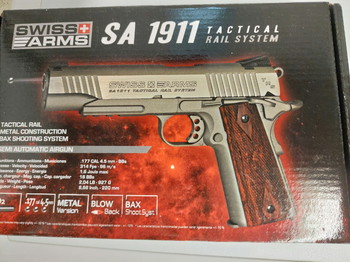 Afbeelding 4 van SWISS ARMS SA 911 TACTICAL + METAL ELITE + MUNITIONS ET CARTOUCHES AIR