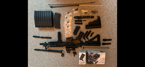 Afbeelding van MWS met veel extra onderdelen. Vaste prijs, alleen reageren bij intentie om te kopen.