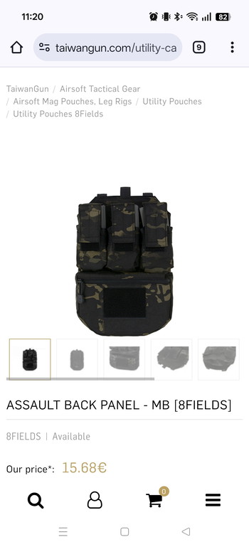 Image 2 pour 8Fields Multicam Black Backpanel