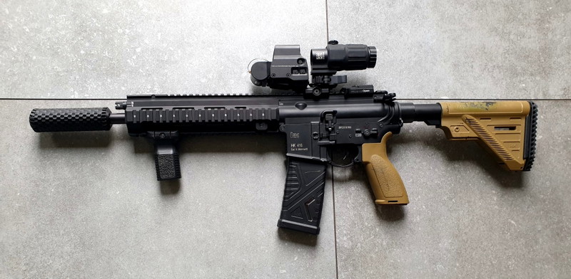 Bild 1 für VFC HK416 A5 gen 3 met eotech red dot en magnifier op raiser