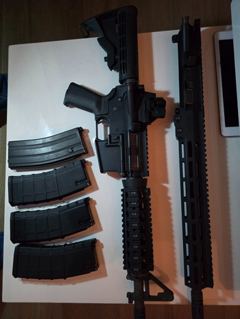 Image 2 pour GHK Colt M4, met extra upper en mags