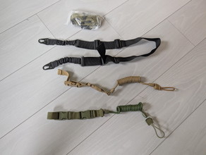 Image for 2 tactische 2 punts riemen en 2 side arm lanyards