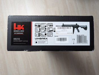 Afbeelding 2 van Zo goed als nieuwe Umarex HK 416 D V2 met cosmetische mods en orginele doos!