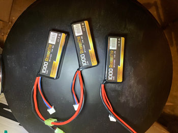 Image 2 pour 3x 7.4V LiPo brick style batterij - ideal voor Kriss Vector