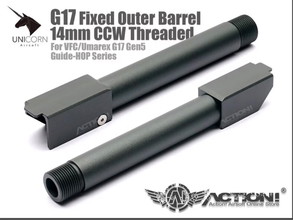 Afbeelding van UNICORN - G17 Fixed Outer Barrel (14mm CCW Threaded) For VFC/Umarex GLOCK G17 Gen5