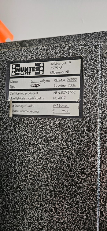 Bild 3 für Hunter safes bouwjaar 2004