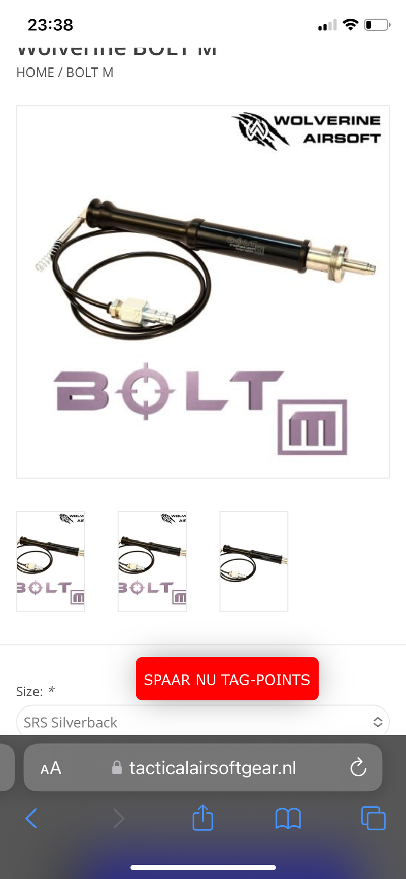 Image 1 for Srs hPa bolt gezocht