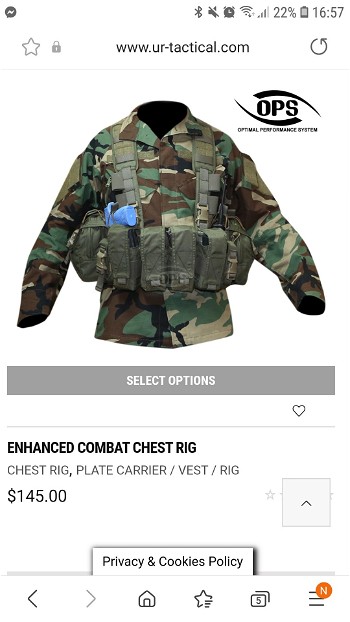 Image 2 for OPS : enhanced combat chest rig OD