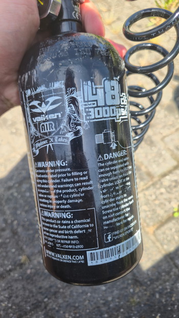 Imagen 3 de Hpa fles 0.8L met balistyk regulator en slang