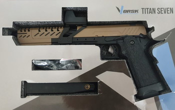 Image 3 for Vorsk Airsoft  Titan Hi Capa GBB  met Micro Red Dot (Tan)