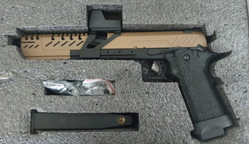 Image 4 for Vorsk Airsoft  Titan Hi Capa GBB  met Micro Red Dot (Tan)