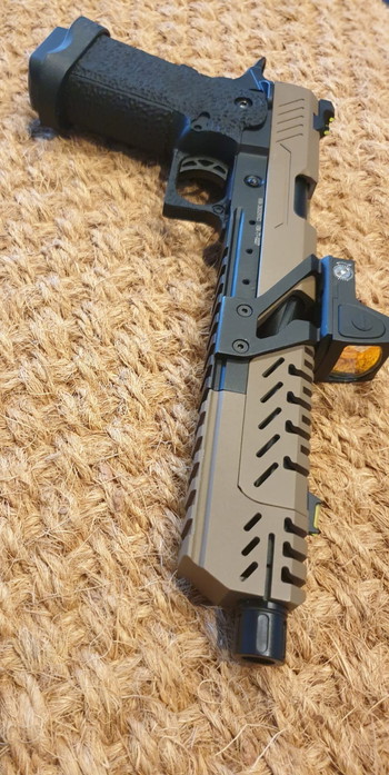 Image 6 for Vorsk Airsoft  Titan Hi Capa GBB  met Micro Red Dot (Tan)