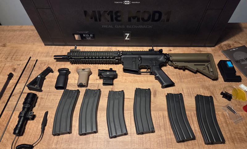 Imagen 1 de Tokyo Marui MWS Mk18 MOD 1 GBB + Magazijnen